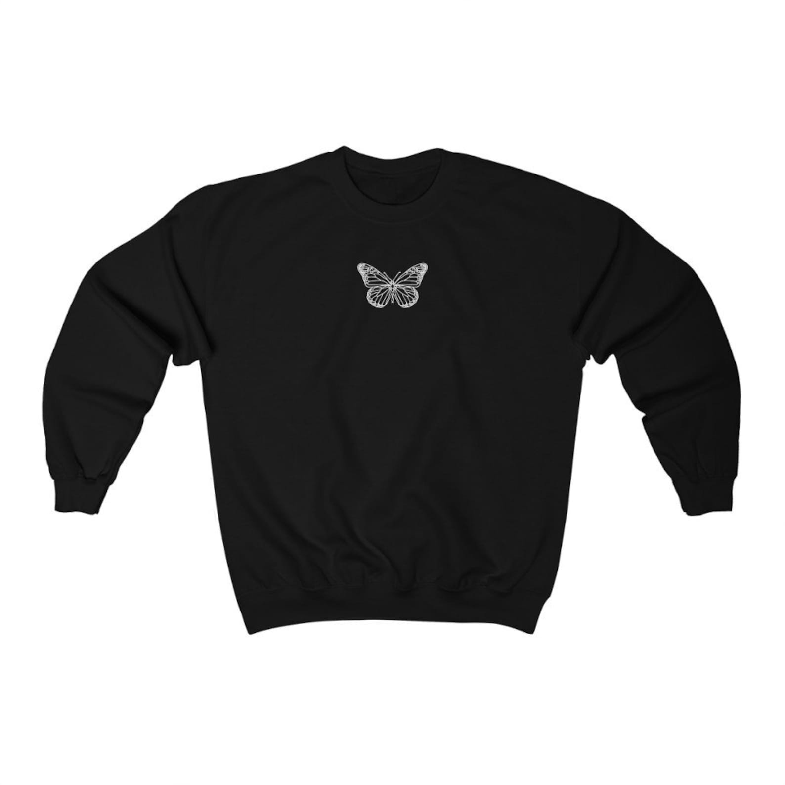 Butterfly Sweatshirt Trendy Monarch Butterflies Crewneck Women Etsy