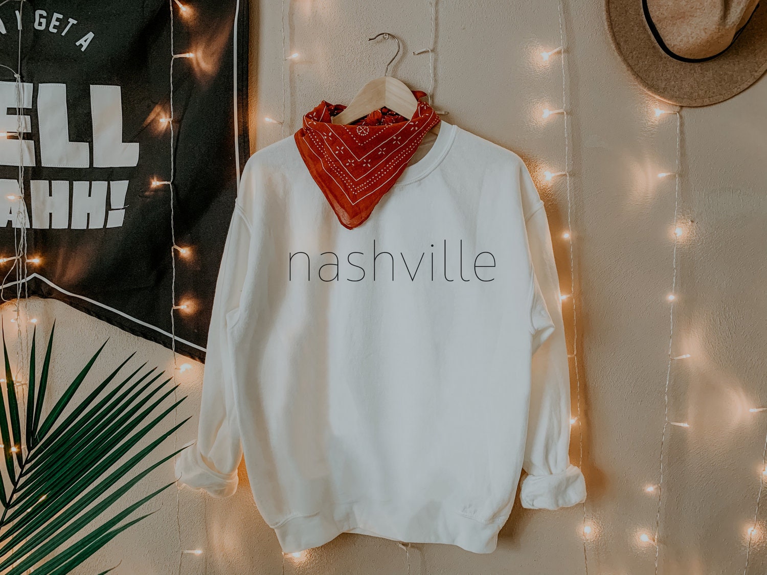 Cream NASHVILLE Crewneck
