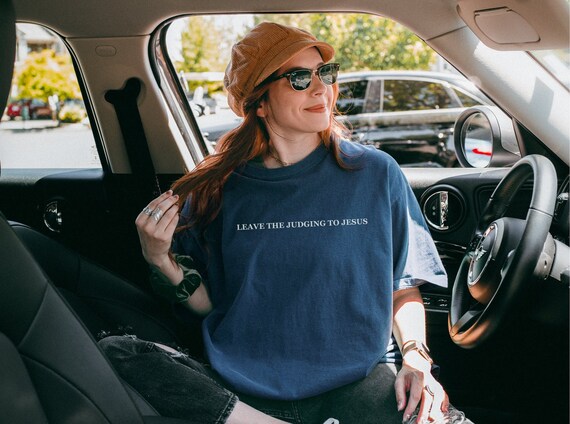 Leave The Judging To Jesus Shirt Funny Christian Tee Womens Motivational Top Cute Bible Verse Apparel Inspirational Gift Mens Religion Tank