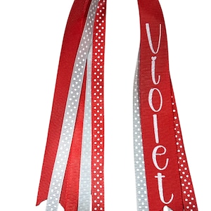 Ponytail Streamer - Custom Personalized ponytail streamer hair ribbons