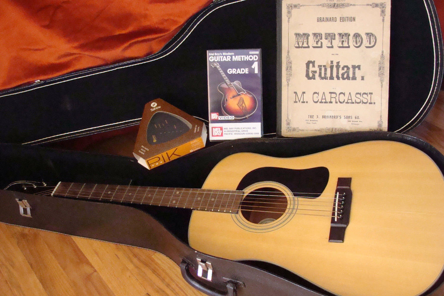 New Additions to Washburn D10N Acoustic Guitar with Etsy