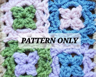 Bloom Square Crochet Temperature Blanket PDF Patterns and Log Pamelambie 2024 Design