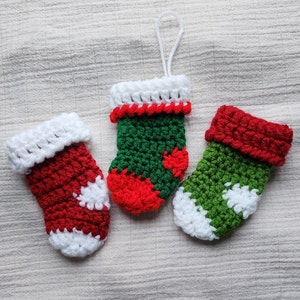 Mini Christmas Holiday Advent Stocking Crochet PATTERN 12 Days of Christmas Tradition Gift Card Holder