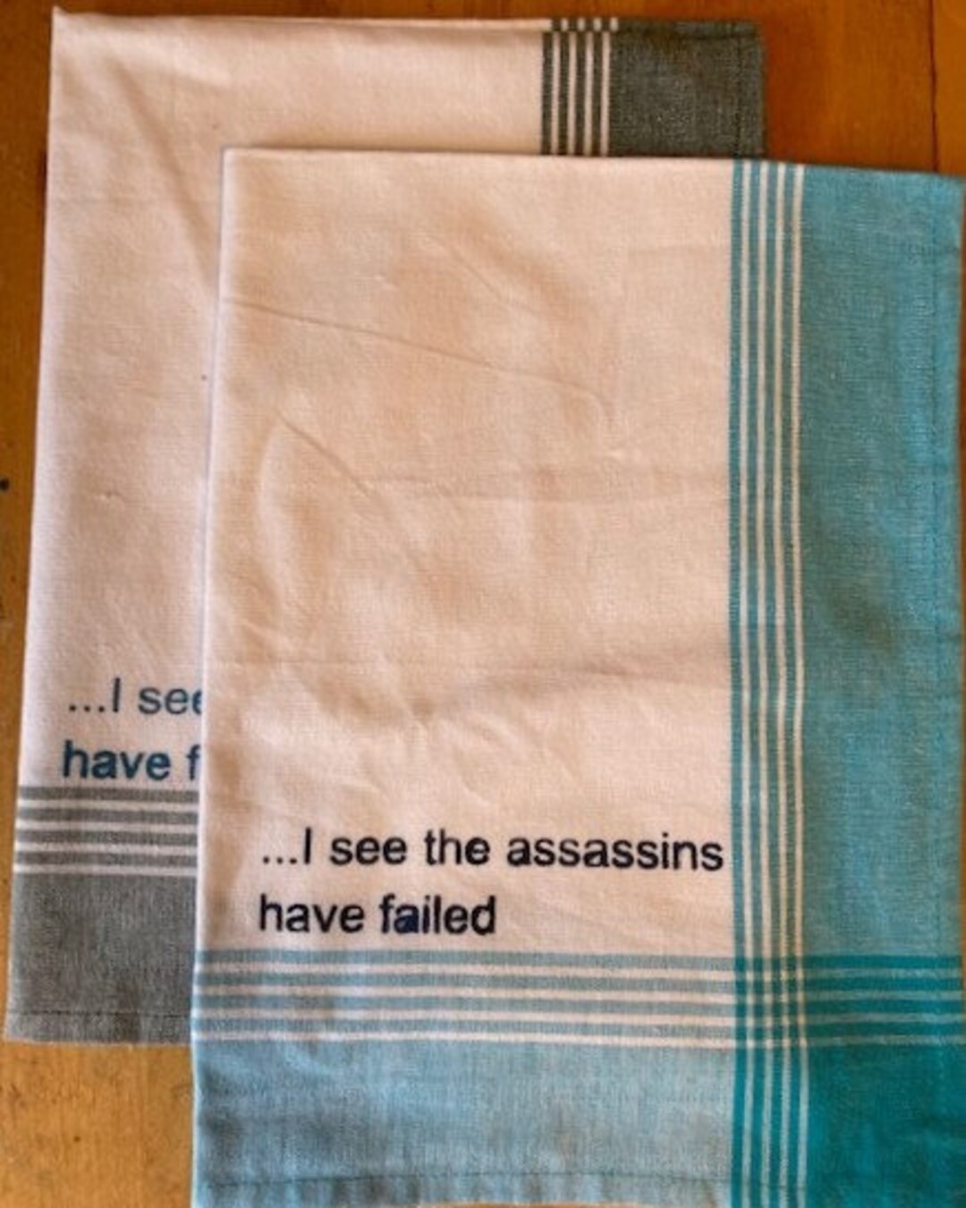 Funny Kitchen Tea Towels Set of 2 Etsy