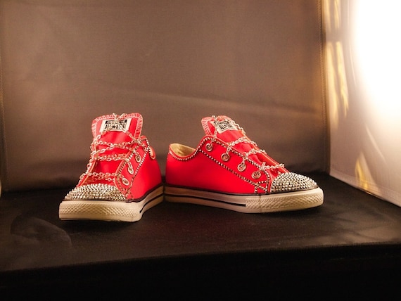 fiery coral converse