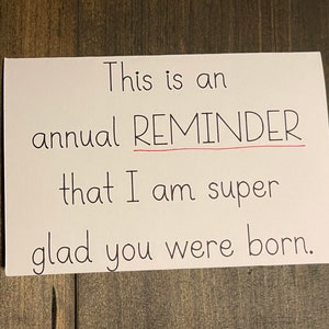 Funny Birthday Greeting Cards - Blank Inside