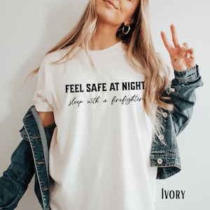 Firefighter Wife Oversized Shirt, Firefighter Girlfriend Shirt, Fire Fiancé Shirt, Proud Fire Wife Tee, Firefighter Wife T-shirt
