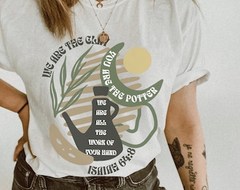 Camisa cristã Boho, camisa com versículos da Bíblia, camiseta cristã, camisas cristãs da moda, camiseta baseada na fé, camisa de jesus, camisa de fé em cores confortáveis