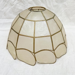 Suspension vintage moyenne Capiz Shell (VENDU À L&#39;INDIVIDUELLE)