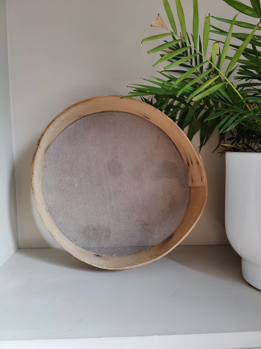 Vintage Bentwood Garden Sieve Large Etsy