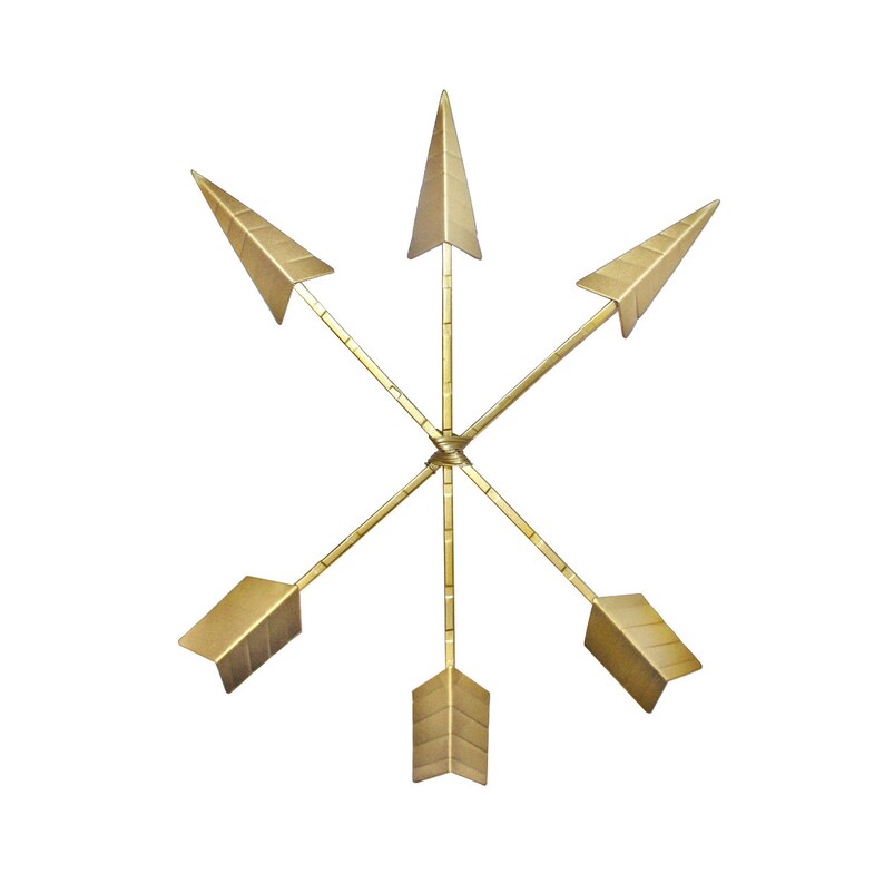 Gold Arrow Wall Decor By Gothic Home Golden Arrows Metallic Set Bounded Meval