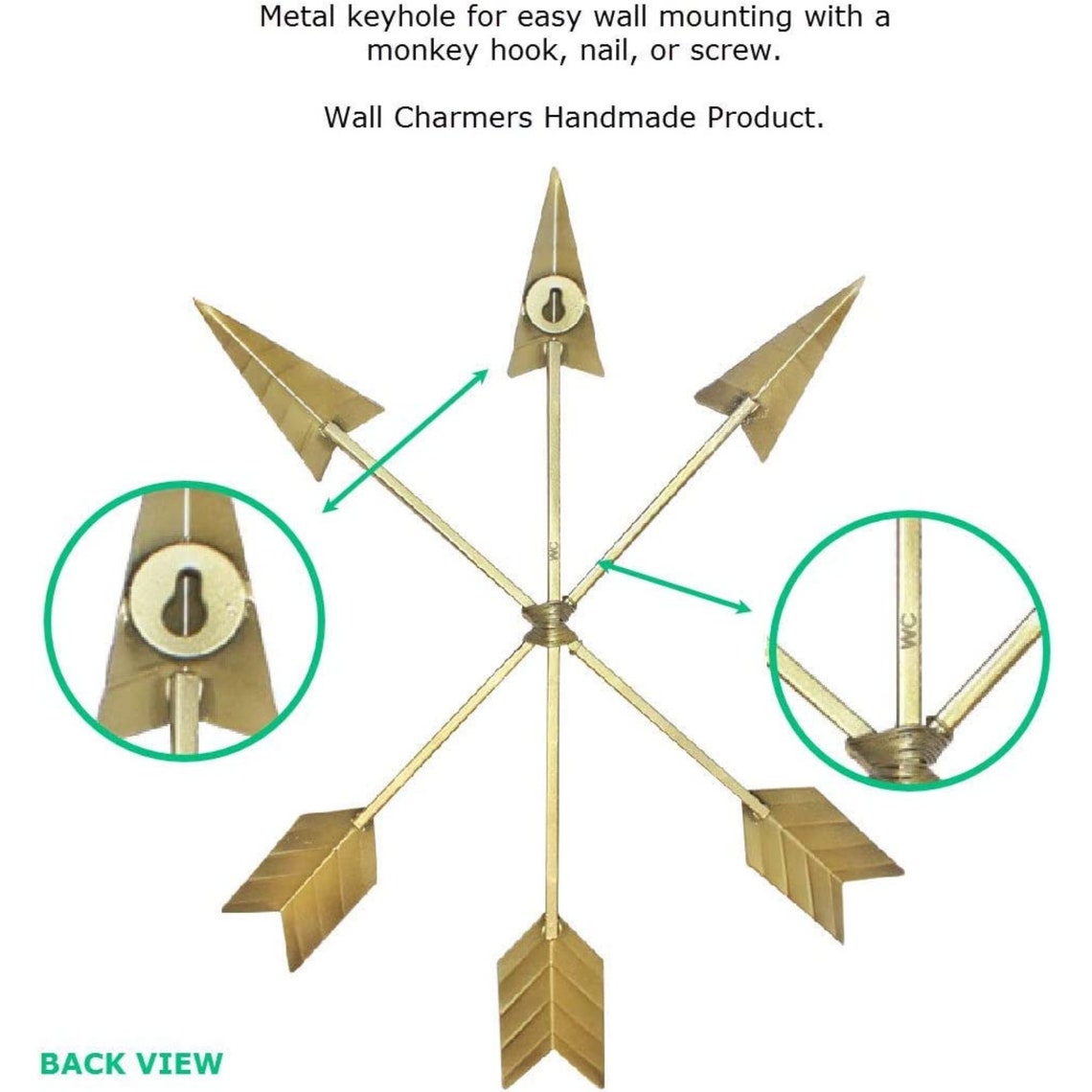 Gold Arrow Wall Decor by Wall Charmers™ gothic Home Decor Etsy