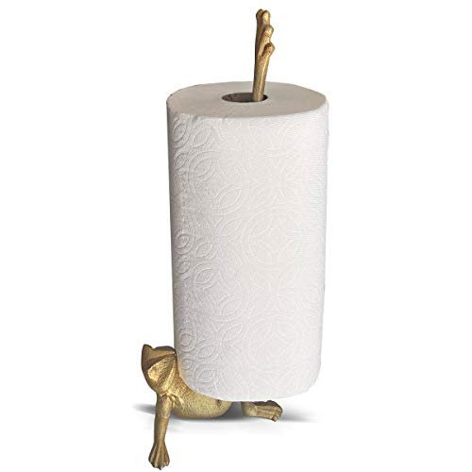 Gold Frog Paper Towel Holder Frog Toilet Paper Holder Stand Etsy
