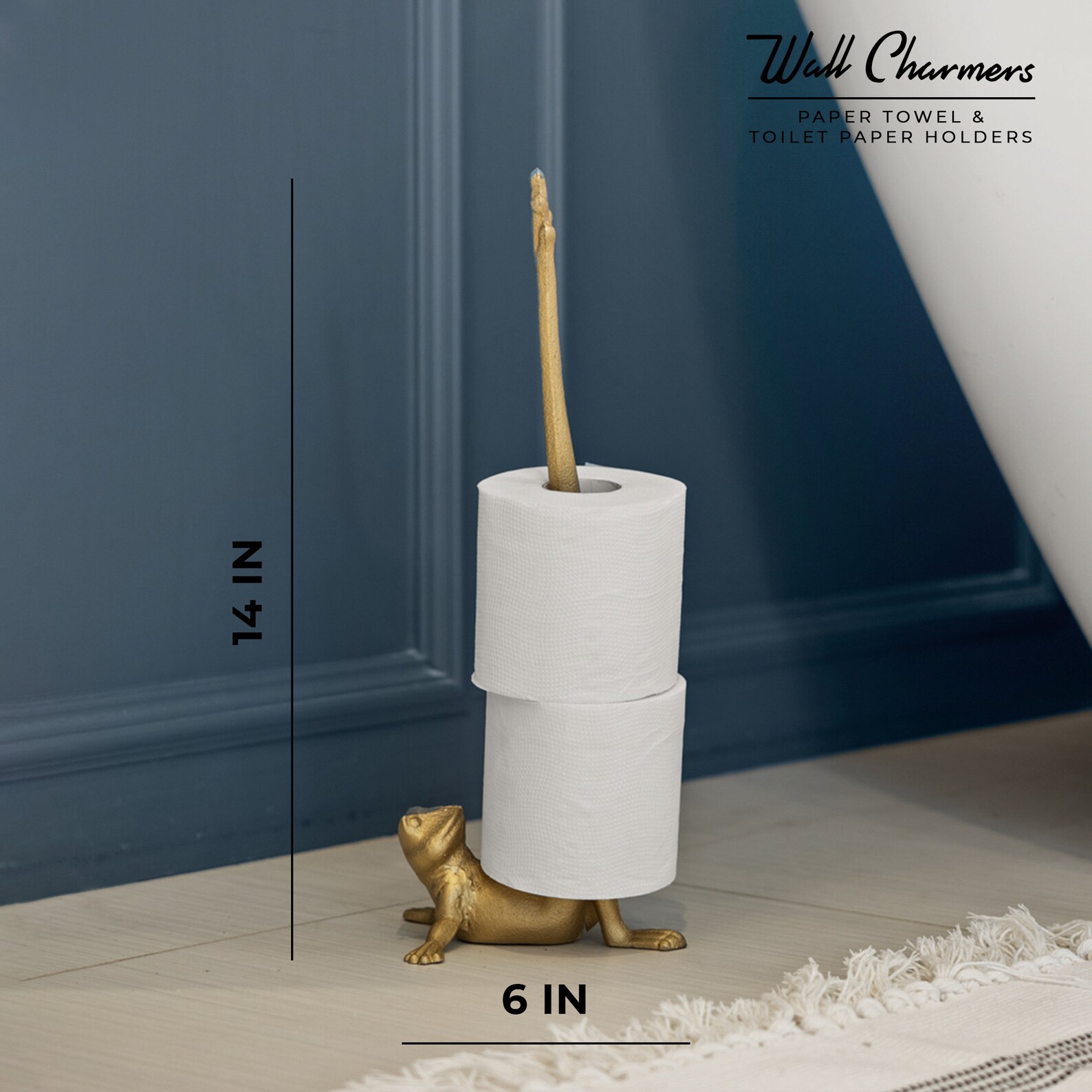 Gold Frog Paper Towel Holder Frog Toilet Paper Holder Stand Etsy