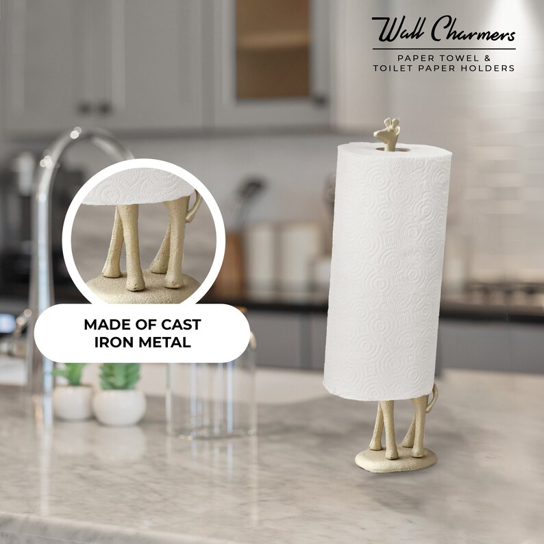 Giraffe Gold Paper Towel Holder Giraffe Toilet Paper Holder Etsy