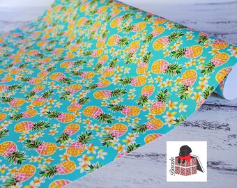 customized gift paper Pineapple floral wrapping paper sheets gift wrap inspired hand drawn design GW2252