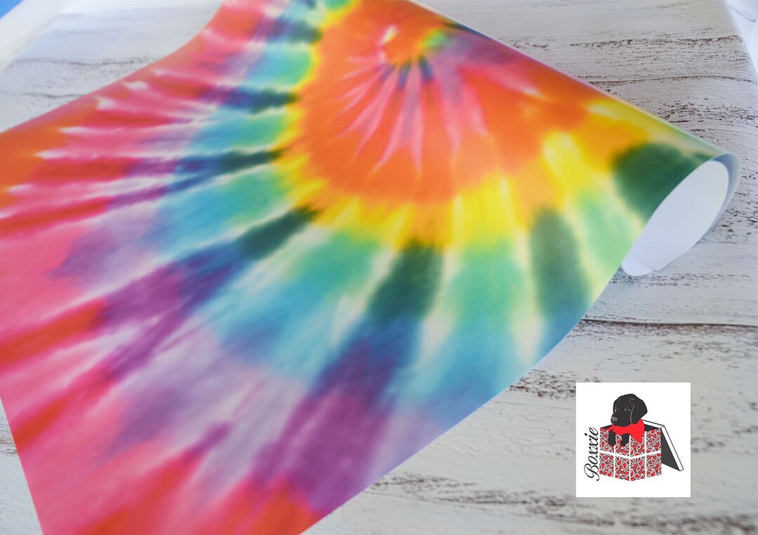 Tie Dye Wrapping Paper Sheets Rainbow Gift Wrap GW2500 Etsy