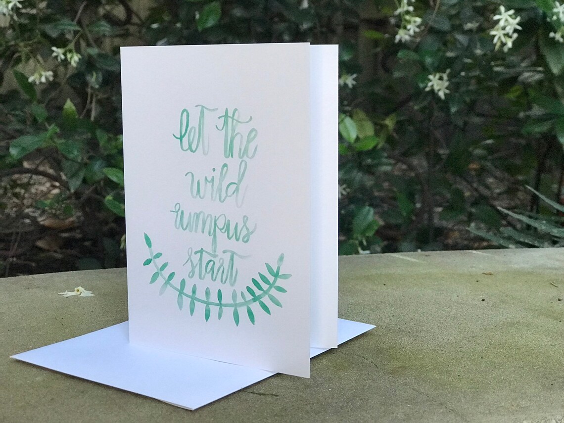Let the Wild Rumpus Start Card Greeting Card Where the - Etsy