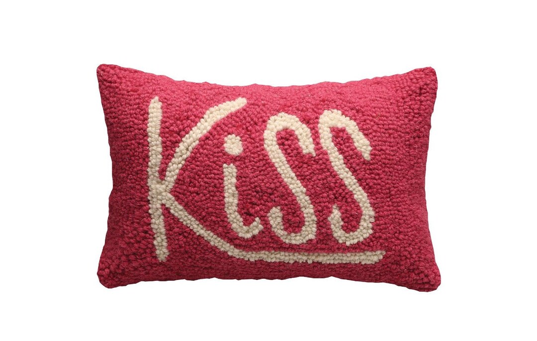 Kiss Pillow / Love Romance Gift for Her / Home Decor Preppy Etsy
