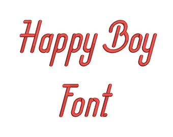 SALE! 5 size Happy Boy font Embroidery Fonts 8 Formats Instant Download Embroidery Pattern Machine Embroidery design PES