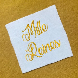 SALE! ! Mille Reines Font Embroidery Fonts 5 Size Instant Download 9 Formats Embroidery Pattern Machine Embroidery design PES BX Fonts