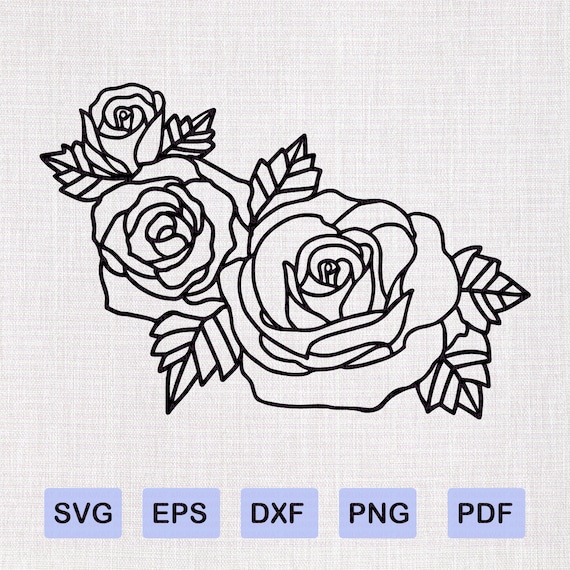 Rose Bundle Svg Cutting File Rose Bundle SVG Svg Files for - Etsy