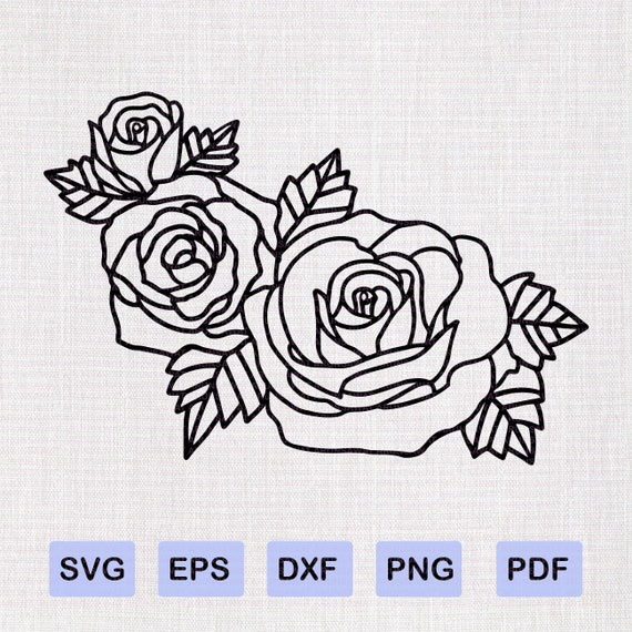 Rose Bundle Svg Cutting File Rose Bundle SVG Svg Files for Cricut