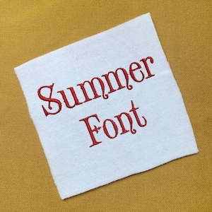SALE!  Summer Embroidery Fonts 3 size Instant Download 8 Formats Embroidery Pattern Machine Embroidery design PES