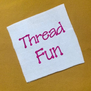 SALE !  4 size Thread Fun font Embroidery Fonts 8 Formats Instant Download  Embroidery Pattern Machine Embroidery design PES