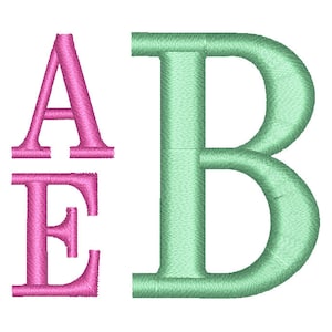 SALE ! Stack Monogram Font Embroidery Fonts 4 Size Instant Download 8 Formats Embroidery Pattern Machine Embroidery design PES
