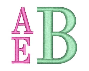 SALE ! Stack Monogram Font Embroidery Fonts 4 Size Instant Download 8 Formats Embroidery Pattern Machine Embroidery design PES