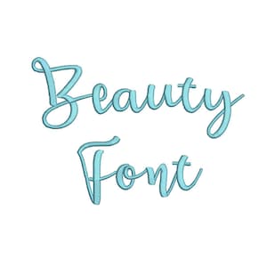 SALE !  3 size Beauty font  Embroidery Fonts 8 Formats Instant Download  Embroidery Pattern Machine Embroidery design PES
