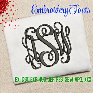 SALE ! 4 Sizes Wind Monogram Font Embroidery Fonts 9 Formats Embroidery Pattern Machine Embroidery Design PES BX Fonts