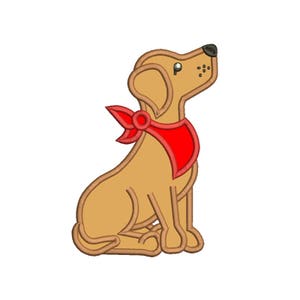 SALE ! Dog Applique Design 7 size Dog Embroidery Design Machine Embroidery Design Instant Download 8 Formats