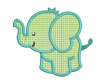 SALE ! Elephant Applique Design 8size Dog Embroidery Design Machine Embroidery Design Instant Download 8 Formats