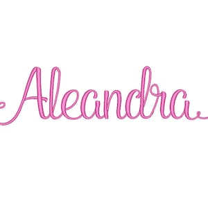 SALE ! Aleandra Font Embroidery Fonts 5 Size Set 2 Instant Download 8 Formats Embroidery Pattern Machine Embroidery design PES