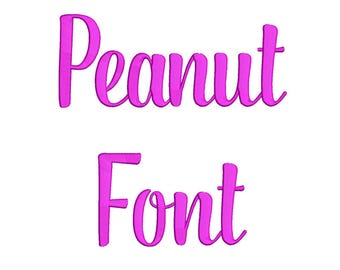 SALE ! 5 size Peanut font Embroidery Fonts 8 Formats Instant Download Embroidery Pattern Machine Embroidery design PES