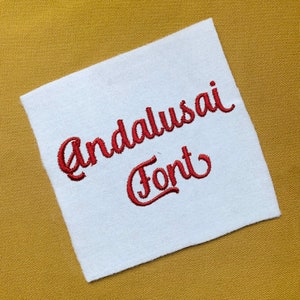 SALE! ! Andalusai Embroidery Fonts 5 size Instant Download 8 Formats Embroidery Pattern Machine Embroidery design PES