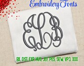 SALE ! 3 Sizes Fancy Monogram Font Embroidery Fonts 9 Formats Embroidery Pattern Machine Embroidery Design PES BX Fonts