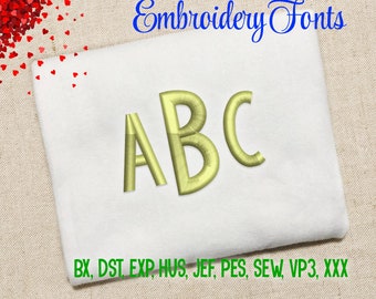 SALE ! 5 Sizes Modern Monogram Font Embroidery Fonts 9 Formats Embroidery Pattern Machine Embroidery Design PES BX Fonts