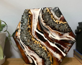 Geode | Geode Wall Art | Luxury Home Decor | 3D Art | Textured Artwork