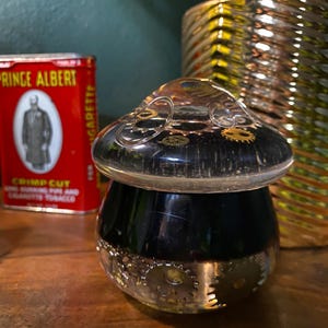 Mushroom Jar | Jewelry Holder | Mushroom | Storage Container | Steampunk Mushroom Jar