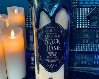 Black Flame Candle Inspired Tumbler | Drip Tumbler | Halloween Tumbler | Sanderson Sisters Cup | Hocus Pocus Inspired Tumbler