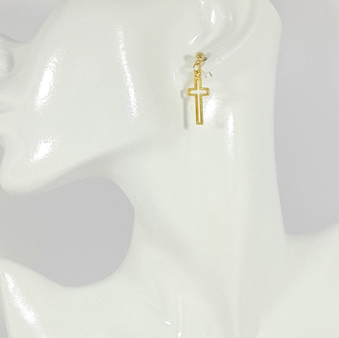 Cross Stud Earrings main image 0