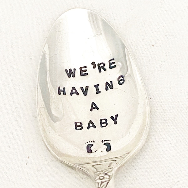 We’re Having A Baby, We're Pregnant, Pregnancy Announcement, Pregnancy Spoon, Baby Announcement, Going To Have A Baby
