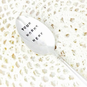 Customized Spoon With Your Own Words, Personalized Gift, Gift for Him, Gift for Her, Your Message on Spoon, Personalized Spoon