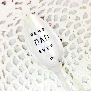 Best Dad Ever, Fathers Day Gift, Gift for Dad, Dads Coffee Spoon, I Love Dad