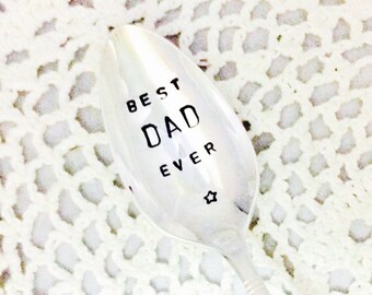 Best Dad Ever, Fathers Day Gift, Gift for Dad, Dads Coffee Spoon, I Love Dad