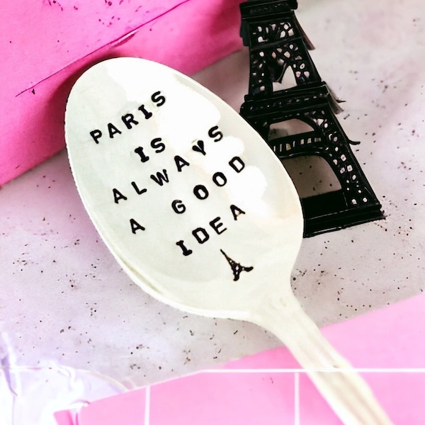 Paris Is Always A Good Idea, I Love Paris Spoon, Gift For Paris Lover