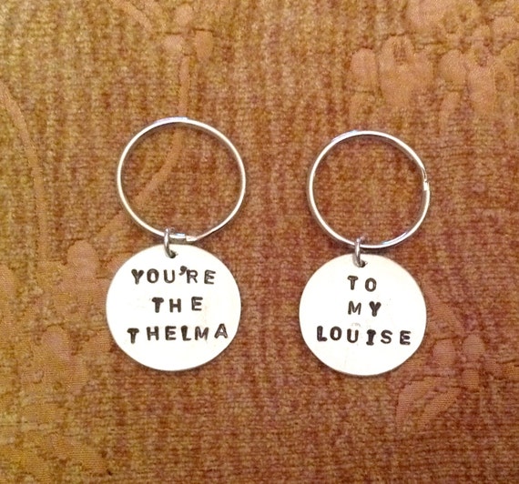 Thelma and Louise Keychains, You're The Thelma To My Louise, Best Friend  Gift, Sisters Keychains, Mother Daughter Keychains